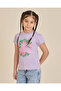 Girls Lilac Printed T-shirt