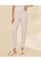 Women's Lace Trim V-Neck Floral Print Pajama Set - 3