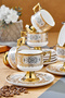 Zerina 6-Person 90 ml Porcelain Coffee Cup Set Ckr4528 - 5