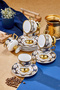 Zerina 6-Person 90 ml Porcelain Coffee Cup Set Ckr4528 - 6