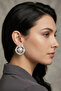 Evening Dress Zircon Baguette Stone Pearl Stud Earrings 3 Cm.