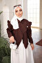 Brown Shoulder Ruffle Shirt - 4