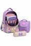 3-Piece Primary School Bag Set, Backpack + Lunch Box + Pen Holder - 4