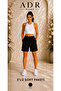 2-Piece Knee-Length Women's Shorts Black Gray Elastic Waist Daily Use - 5