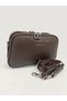 Women's Imported Premium Soft Leather 5-Compartment Crossbody Shoulder Bag 25 X 19 X 9 cm - 3