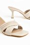 Palermo Women's Heeled Slippers with Cross Straps - 2