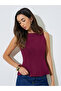 Burgundy Seam Detail Peplum Top