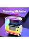 Explosions G3 Wireless Charging Bluetooth Speaker with Alarm Clock, RGB Atmosphere Light - 3