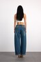 24350-73607 Women's Baggy Fold up Mid Rise Regular Denim Pants 24350-73607 - 3