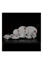 50 Pcs Opalware Dinner Set, RF10200 | Assorted Design | Lightweight, Beautiful Design Opal Dishes Sets Service for 6 Pink/Blue - 5
