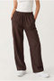 Women's Wide-Legged, Elastic Waist, Drawstring, Flowy Linen-Look Trousers Eleg-2306 - 8