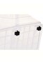 82L Clear Plastic Storage Box With Wheels & Lockable Lid (Transparent) - 6