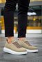 Jy814 Axel Lace-Up Suede Men's Casual Sneaker Shoes Sbt Cream - 3