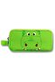 Green Boy's Pencil Bag with Two Compartments in the Shape of a Green Hippopotamus - 6029 - 2