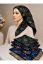 وشاح قطني منقوش مخيط يدويًا 5 موديلات - الوشاح الأكثر طلبًا - 5 قطع - هدايا توزيعية - 2