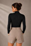 Women's Half Turtleneck Long Sleeve Cotton 3-Piece Basic Blouse Undershirt - 95% Cotton & Flexible for Daily Use - 3