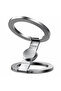 Dual-Sided Magnetic Ring Phone Grip Holder, Adjustable Finger Loop Kickstand - Silver