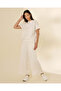 Women White Culotte Wideleg Pants - 2