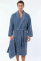 Partial Velvet 3 Piece Bathrobe Set - Bathrobe + Head Towel + Washcloth |   High Water Absorption |   Soft Textured
