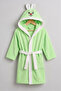 Cotton Children's Bathrobe with Hooded Rabbit Ears Figure