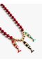 Multicolored Fish Charm Beaded Necklace - 3