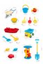 25 Piece Mega Beach Play Set - Mixed Sea Garden Sand Toy with Wheelbarrow and Mill - 5