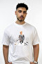 Jimin Bts Design Printed Oversize White T-Shirt