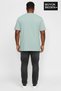Süperlife Men's Large Size Handwritten California Printed 3Xl-6Xl Crew Neck T-Shirt Spr26Tbs510-07 - 2