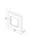 TEM Soft 2-module device frame, silver - 2