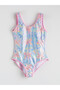 Özmarka New Season Printed Girls' Swimwear
