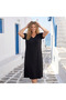 Women's Plus Size Viscose Fabric Short Sleeve Dress