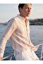 Mercan Regular Fit Striped Poplin Men's Shirt