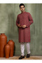 Mens All-Over Printed Cotton Kurta Set - 5