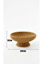 25cm Stand-Up Presentation Tray - Decorative Fruit Bowl Snack Bowl - Rattan Bowl Plate Basket - Extra Quality Steel Mesh - 4