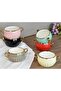 Çırağan Home Mia 6 Color Porcelain Bowl Set with Handles