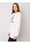 Hanorac Dama Maneca lunga, Imprimat, ex moda, Ecru Casual