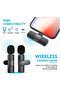 Wireless Microphone Lavalier Microphone 2 in 1 for iPad YouTube Facebook Live Streaming Vlog Audio Recording Cordless Mini mic with noise reduction and Plug-Play - 2