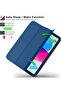 Trifold Stand Smart Case for New iPad 10.9 Inch (10th Gen 2022) with Pencil Holder - Soft TPU Back, Auto Wake/Sleep - Navy Blue - 2