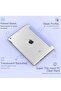 iPad 10.2 Case - Slim Translucent Hard PC Protective Smart Cover with Stand - Lavender Purple - 5