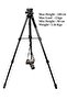 2234 Professional Aluminium Alloy Tripod Stand - 3-Way Swivel Pan Head - 4
