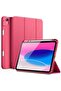 Pink iPad Air 11 Inch (M2) 2024 Case – Trifold Stand Smart Cover with Auto Wake and Pencil Holder