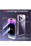 [5 in 1] uniqueMe Designed for iPhone 14 Pro Max Case with 2 Pack Tempered Glass Screen Protector 2pcs Camera Lens Protector [Military Grade Protection] Shockproof Slim Thin Anti-Scratch Kit - 2