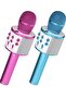 2 Pack Wireless Bluetooth Karaoke Microphone for Kids – Portable Handheld Mic Speaker Machine in Purple & Blue, Perfect Gift for All Ages