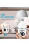 Wireless Security Camera - 1080P Wireless 360 Degree Floodlight Night Vision 5Ghz with Floodlight Human Motion Detection And Alarm - 5
