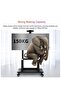 Rolling TV Stand – Adjustable Cart for 32-75 Inch LCD and LED TVs with Shelf, Fits VESA up to 600x400mm - 6