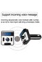 Bluetooth Car FM Transmitter with Fast Dual USB charger Hands free calling, Black, DZ- 595KWD - 3