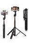 K21 Integrated Tripod BT 4.0 Wireless Selfie Stick for Smart Phone Black