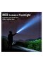 Rechargeable LED Flashlight Mini Light - COB Flashlights with 800 Lumens Bright and 4 Modes & Waterproof Emergency Lights - 6