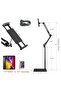 Universal Floor Adjustable and Foldable Tablet Stand Holder with 360 Degree Rotation for Phone and Tablet - 2