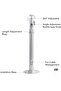 Universal Extending Projector Ceiling Mount Hanger – 360° Rotatable Head, Extendable Length - 2